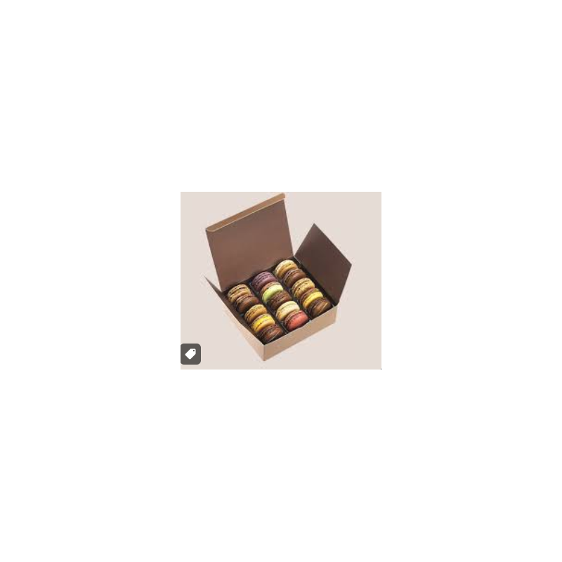 Macarons Gourmets Assortis – Coffret de 16 Pièces