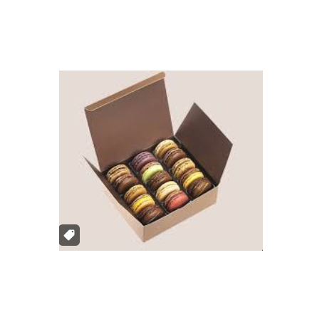 Macarons Gourmets Assortis – Coffret de 16 Pièces